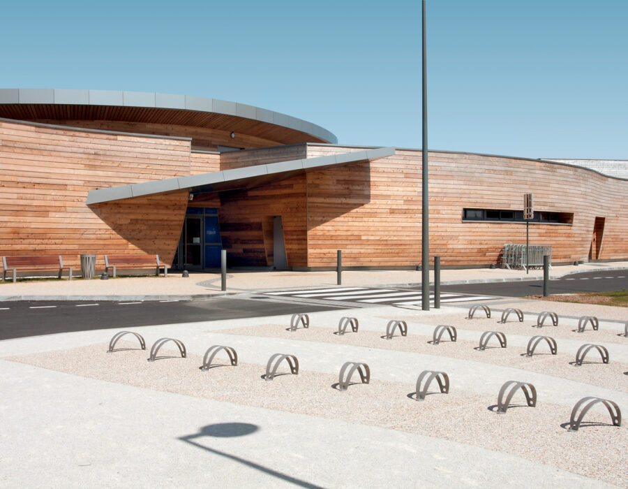 Entrée de la piscine Aquanacre dans le Calvados 