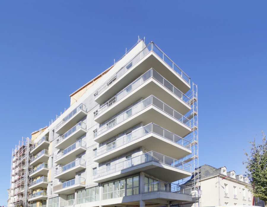 Résidence sur 7 étages, appartements de standing en centre-ville du Mans 
