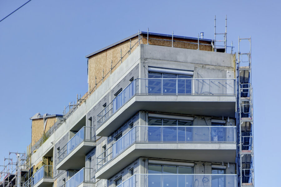 Zoom sur les balcons de la Résidence Haute Couture au Mans 